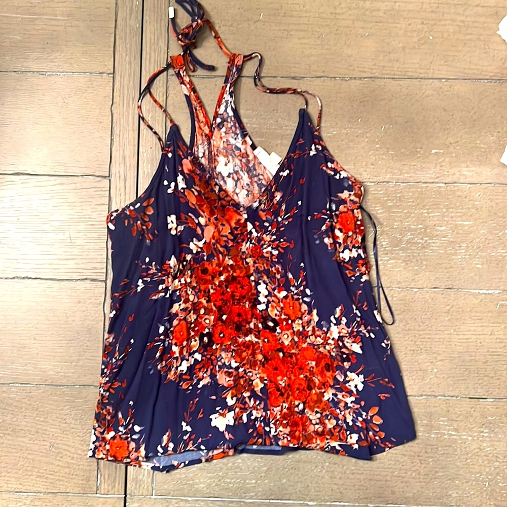 Strappy floral top